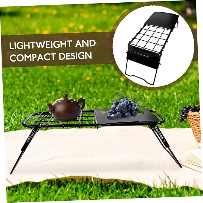 Portable Table Camping Lightweight Folding Camp Table Metal Legs for Outdoor Use