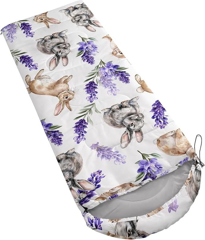 AILONEN Cartoon Camping Sleeping Bag for Boys Girls AdultsLightweight &amp Waterproof3 Season Warm &amp Cold WeatherPortablePrinted Sleeping BagTravelingCampingHiking