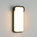 LANFU LED Modern Rectangular Outdoor Wall Sconce Light 3000K Outside Light for House Patio Black Warm White IP64 Waterproof Exterior Wall（16.5inch Bordered）