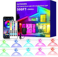 IP67 Waterproof Eave Light for House roof490ft RGB Outdoor Waterproof Eave Lightcan be Used for Halloween ChristmasHolidayPartyDaily Lighting Decoration（2 Rolls of 245ft）