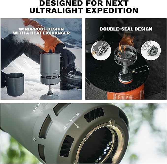 Fire-Maple Petrel Quickboil Pro Ultralight Cooking System – Compact &amp Fast-Boiling Backpacking Stove Pot Set Ideal for Hiking Solo Camping Travelling Hunting Trips | Petrel Quickboil Pro Syste