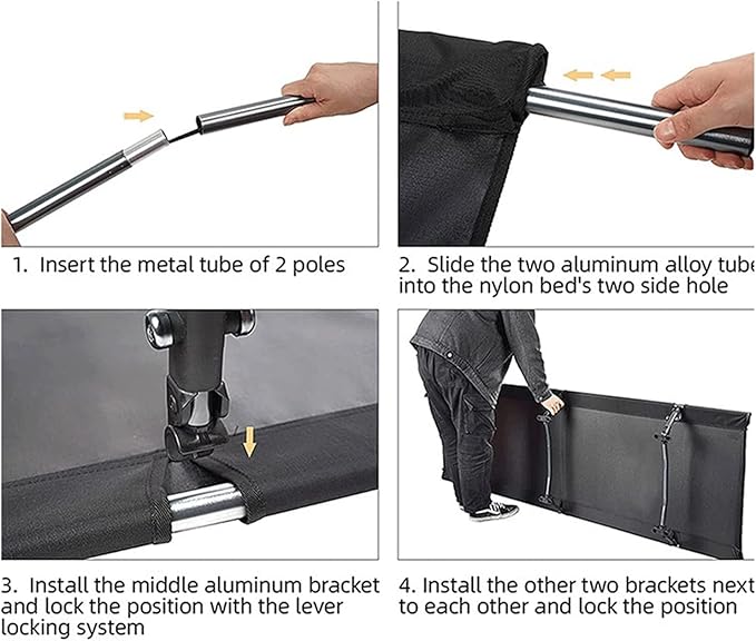 Folding Chair Outdoor Ultra-Light Portable Bed Marching Nap Office Simple Single Picnic Camping