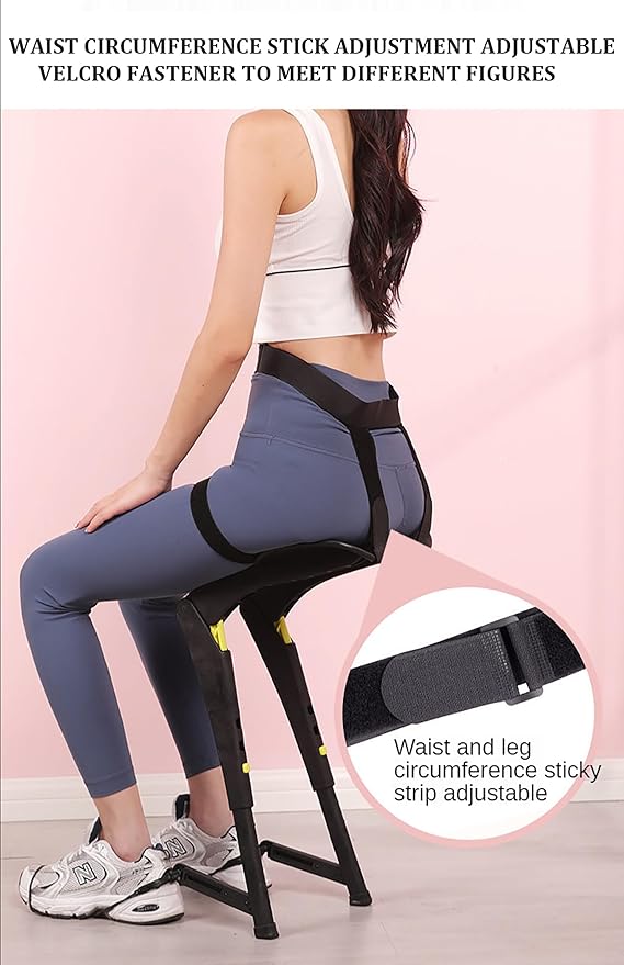 Invisible Chair Wearable Leg Ergonomic Lightweight Chair 3 Adjustable Heights Portable Foldable Magic Seat Camping Stool for Indoor Outdoor
