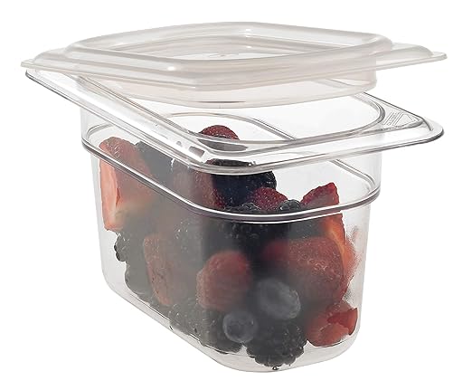 Cambro 94CW135 Food Pan 1/9 X 4 Camwear Clear Case of 6