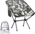 Honeybaby Folding Camping Chair Ducks Print Camping Chairs Lightweight Portable Chair Outdoor Foldable Chairs for Camping Travel Picnic Beach Hiking
