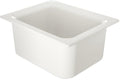 Carlisle FoodService Products CM110102 Coldmaster ABS Standard Half-Size Food Pan 6 quart Capacity 12.73 x 10.36 x 5.59 White