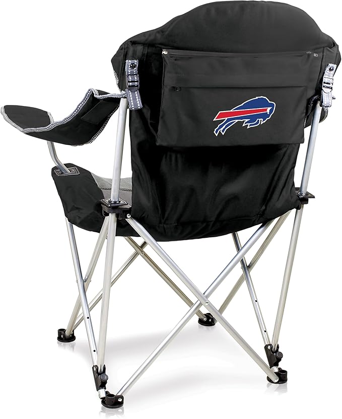 Picnic TIME NFL Unisex-Adult NFL Reclining Camp Chair Beach Chair for Adults Sports Chair with Carry Bag