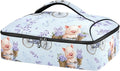 Casserole Carrier Kawaii PigsInsulated Casserole Carrier for Hot or Cold Food Thermal Lunch Tote for Potluck Parties Picnic Beach Fits 9 x 13 Inches Baking Dish