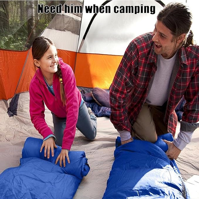 SNZ All-Season Lightweight Sleeping Bag - Mummy Camping Sleeping Bag for Adults &amp Kids Camping Essentials Warm &amp Cold Weather for Hiking Backpacking