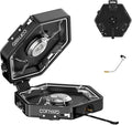 Propane 2 Burner Camping Stove with Carrying Bag Portable Folding Gas Stove for Camping Backpacking Camp Stove for Outdoor Cooking With 17000 BTU Adjustable Burners for BBQ Tailgating Black