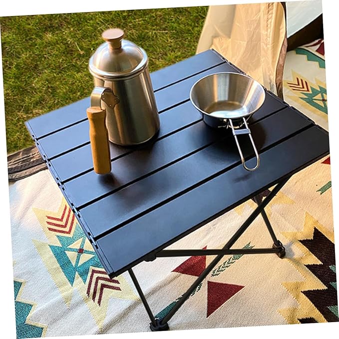 Yardwe Portable Folding Camping Table Easy Setup Sturdy Compact Storage Outdoor Desk