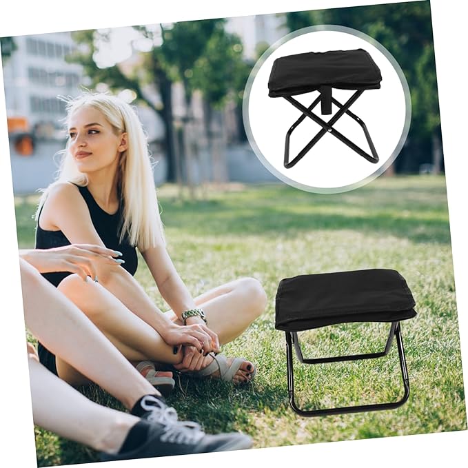 Portable Folding Stool Oxford Material Camping Chair for Outdoor Hiking Fishing Picnic