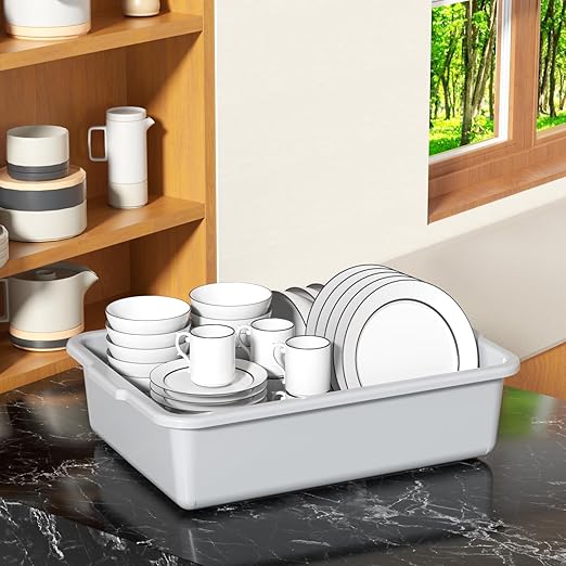 13 L Commercial Bus Box/Utility Box Dish Wash Basin Tub 4 Packs