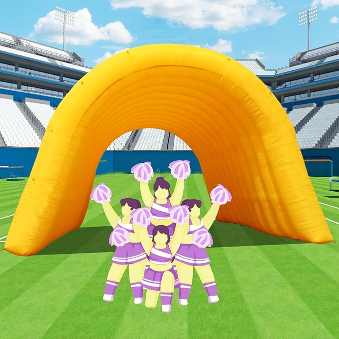 Inflatable Tunnel Sports Tunnel Entrance with Blower Football Tunnel Tent Entryway for Business Advertise Party Exhibition Promotion StreetShopSupermarketSchool