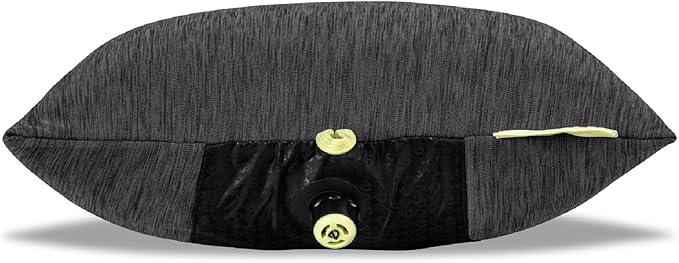 Nemo Equipment Fillo Elite Wide Ultralight Backpacking Pillow - Black Pearl/Citron - One Size