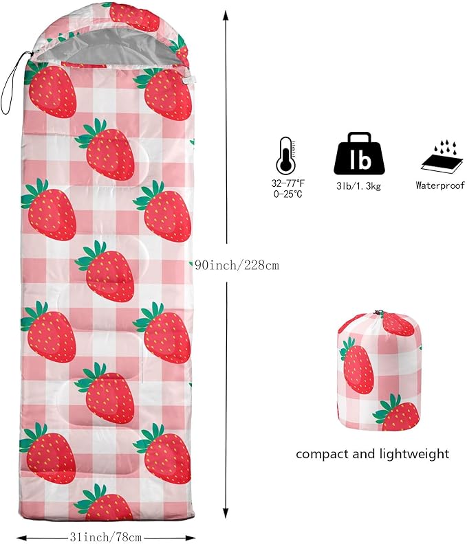 Kids Sleeping Bag for Boys Girls3D Basketball Print-Lightweight Warm Portable Outdoor Indoor-Waterproof Cold Weather Resistant Sleeping Bag for Camping Hiking