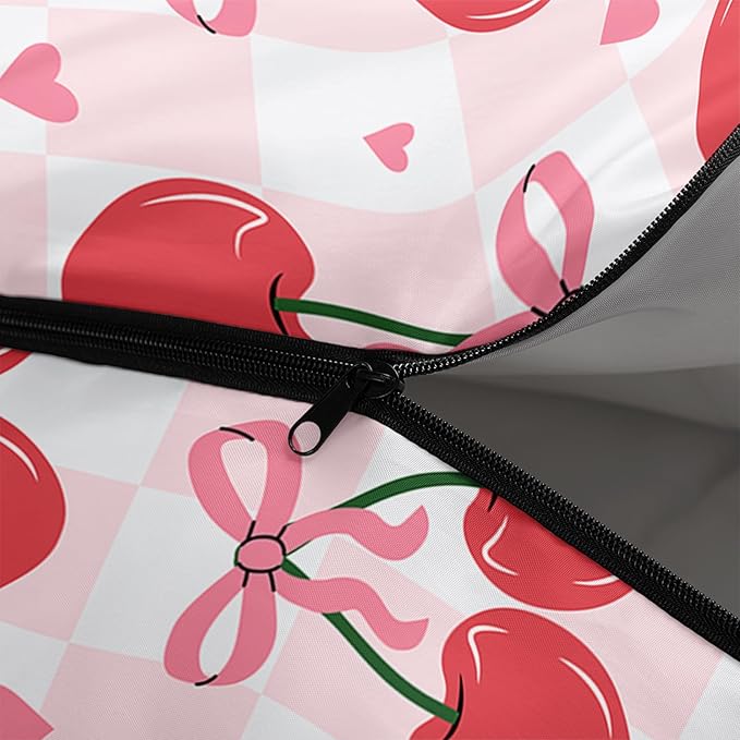 Pink Bow Sleeping BagGirly Princess Bowknot Camping Bag for Girls KidsPink and White Striped Lightweight Warm Portable Outdoor Indoor-Waterproof Cold Weather Resistant for Camping Hiking