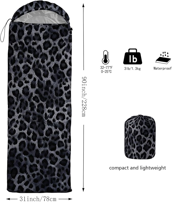 QOOMO Camping Sleeping Bags3 Season Warm &amp Cool WeatherLightweightWaterproof Sleeping Bags for Adults &amp KidsTravelingand OutdoorsCamping Gear Equipment