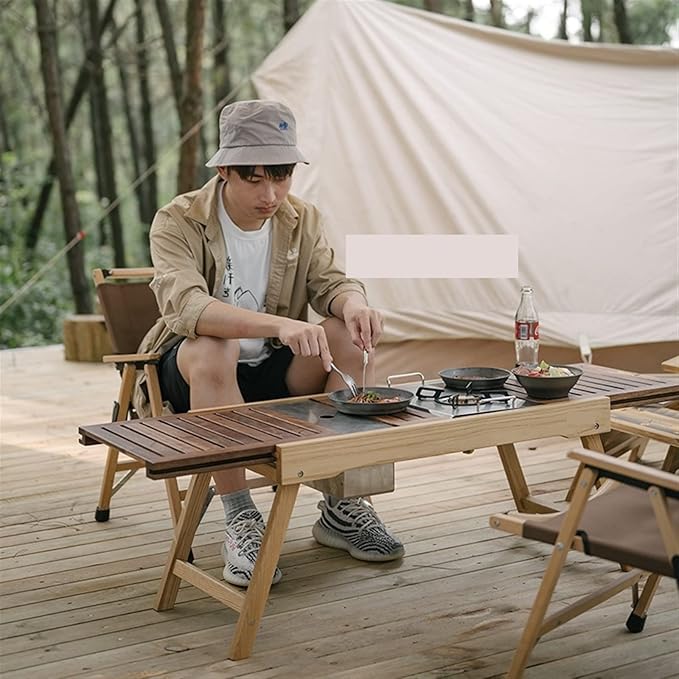 Picnic Tables Camping Folding Table Outdoor Combination Table Camping BBQ Picnic Solid Wood Table Outdoor Wood Furniture Table