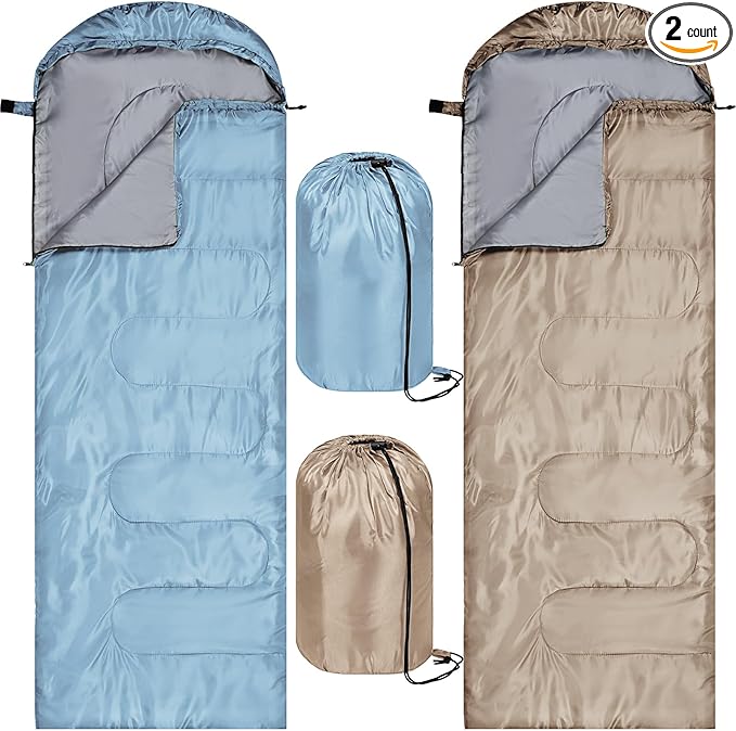 Tudomro Camping Sleeping Bag for Adults Lightweight Packable Waterproof Camping Gear Equipment to Keep Warm for Outdoor Backpacking Hiking Travel