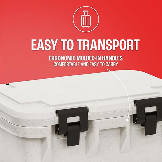 Cambro Insulated Food Pan Carrier - 6 Inch Deep Hotbox and Food Warmer for Catering &amp Transport - Top Load S-Series (Gray)