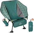 ATEPA UFO3.0 Backpacking Camping Chair Ultralight Extra Wide Comfortable Folding Chairs Heavy Duty Portable Hexagon Ergonomic Height Adjustable Seat with Anti-Sinking Feet for Hiking Outdoor