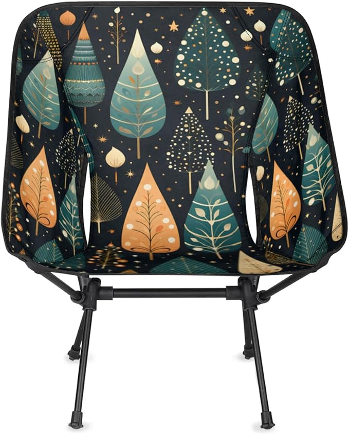 Honeybaby Folding Camping Chair Lovely Trees Camping Chairs Lightweight Portable Chair Outdoor Foldable Chairs for Camping Travel Picnic Beach Hiking
