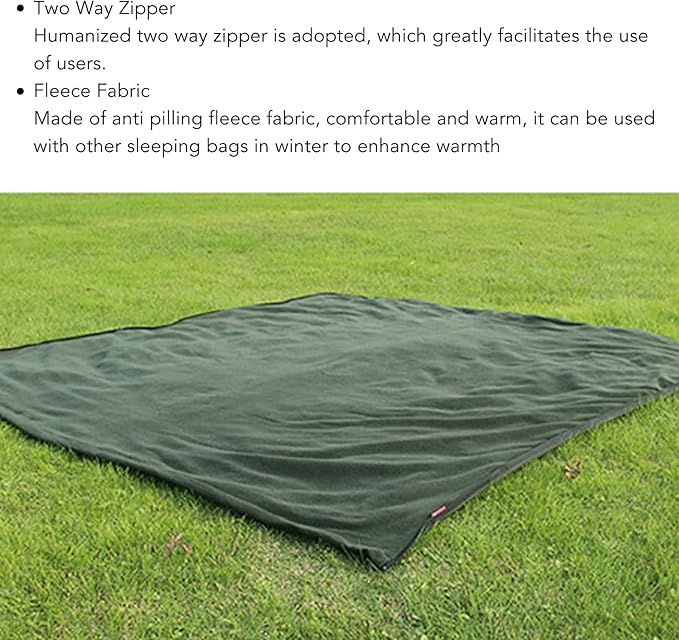 Fleece Sleeping Bag Portable Travel Warm Sleeping Bag Sleeping Bag Liner Ultralight Travel Sleeping Bag for Adults Outdoor Camping Hiking Climbing
