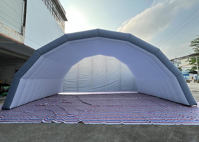 Portable Outdoor Inflatable Stage Tent Rooftop Booth Inflatable Stage Cover Marquee Concert Shelter Dome Marquee Cover 29.5x16.5x14.8ft