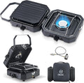 Nice C Camping Stove Portable Camping Stove Propane 2 Burner Propane Gas Stove Mini Propane Grill 16000 BTU Camp Stove with 2 Burner Grill &amp Carry Bag for Camping