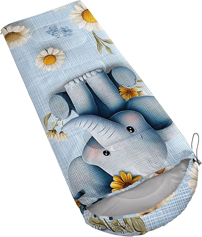 AILONEN Cartoon Camping Sleeping Bag for Boys Girls AdultsLightweight &amp Waterproof3 Season Warm &amp Cold WeatherPortablePrinted Sleeping BagTravelingCampingHiking