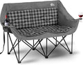 Double Camping Chairs Folding Chair Camping Loveseat Oversized 2 Person Camp Chairs for Adults Camping Couch Two Person Lawn Chairs Outdoor Sport Chair