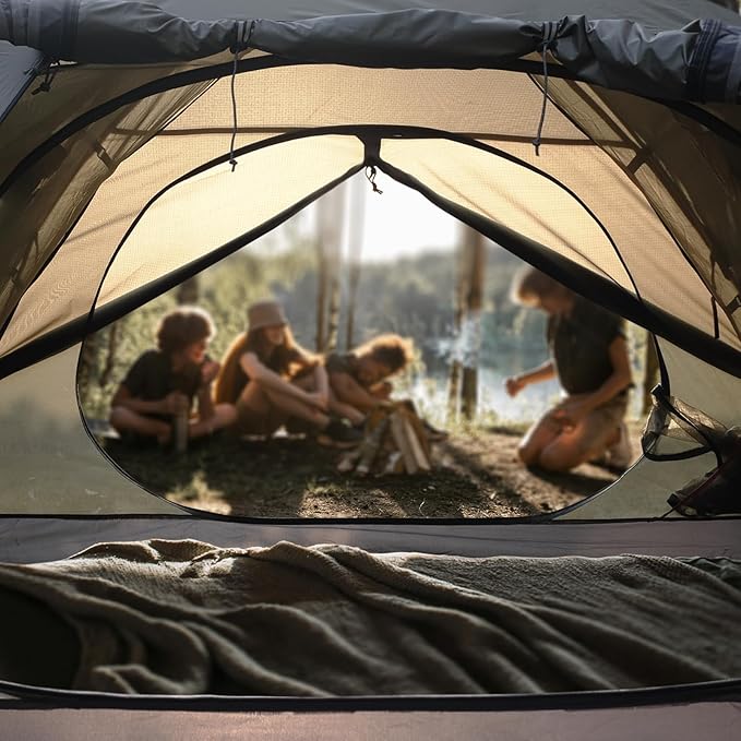 Ultralight 2/3/4 Person Backpacking Tent - Waterproof 2 Doors Easy Setup