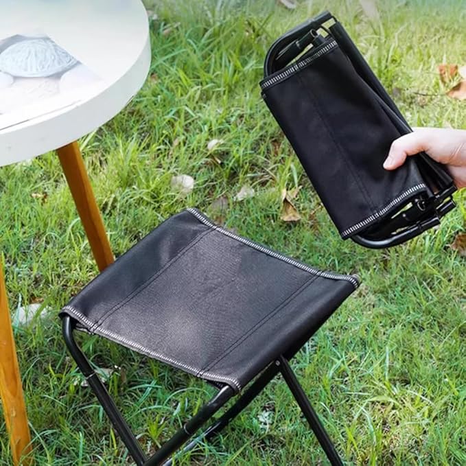 Portable mini Folding Stool Patio/Garden Furniture Seating Small Camping Stool can Support up to 150 pounds.