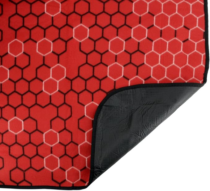 BRISA VW Collection - Volkswagen Picnic Cuddle Throw Blanket GTI (GTI The Legend/Red/200x150cm/59x78.7 in.)