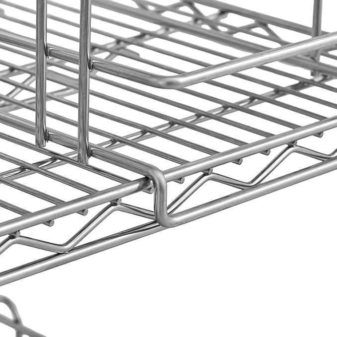 Commercial 24 x 24 Chrome Wire Shelf Kit with 8 Wire Can Racks (28W-670)