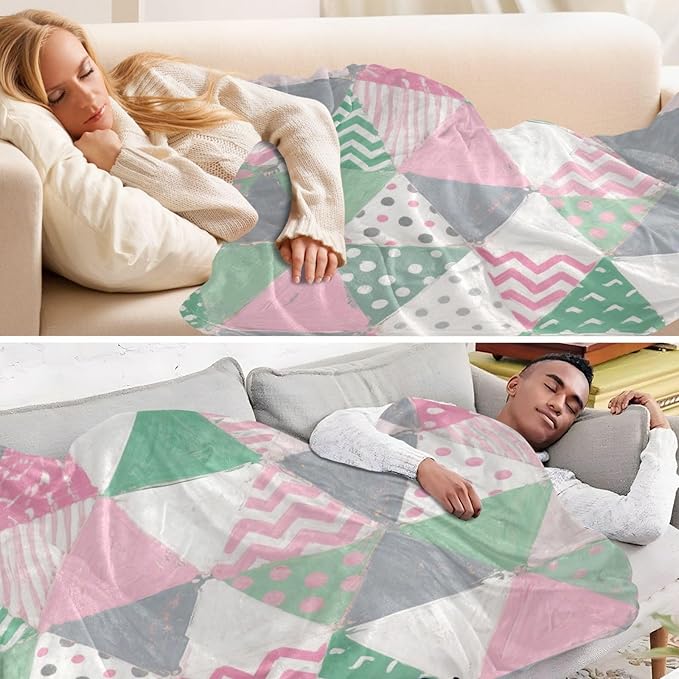 Throw Blankets For Couch Abstract Irregular abstract in Light Green Blankets Throws 50x70