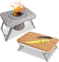 nCamp K2G Basic Compact Cooking Stove and Prep Surface Board Outdoor Camping Set Bundle