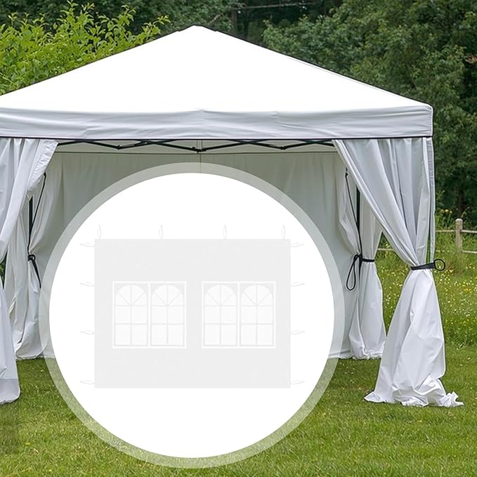 Tent Sidewall Camping Tarp 300x195cm Folding Canopy Tent Tarp with Window for Backyard Event Outdoor Outdoor Supply