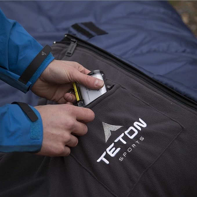 Teton 0 Degree Polara Sleeping Bag for Adults Great for All Weather Camping Hunting Versatile Outdoor Sleeping Bag Lightweight Warm Comfortable Compression Sack Included