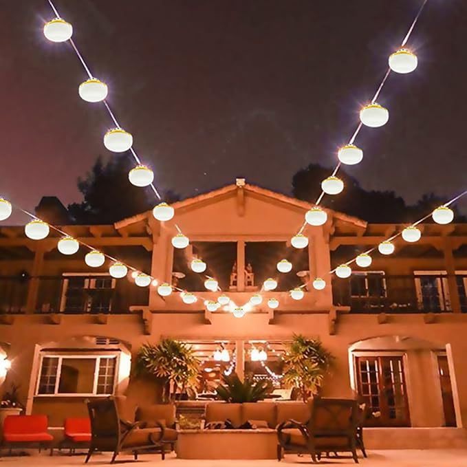 New 200FT Construction String Lights LED Industrial Grade Best for Construction SitesRenovation WalkwaysPatioMine caveOutdoor Lighting Solutions UseFree for Climbing Hook 3Prong