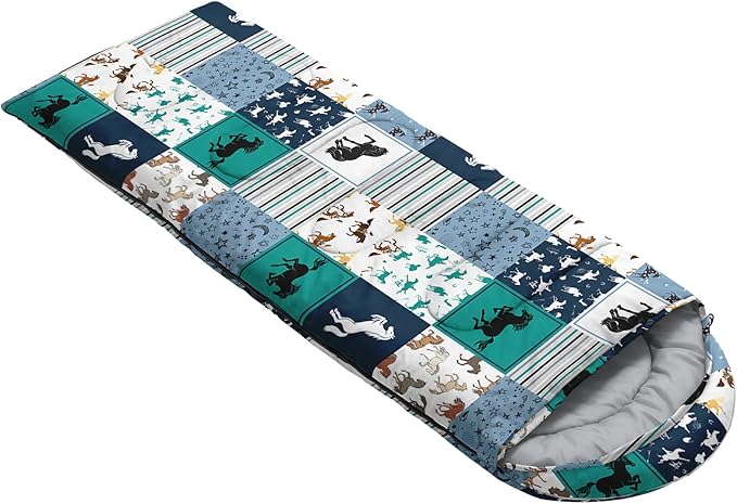 BSNTHO Camping Sleeping Bags3 Season Warm &amp Cool WeatherLightweightWaterproof Sleeping Bags for Adults &amp KidsTravelingand OutdoorsCamping Gear Equipment