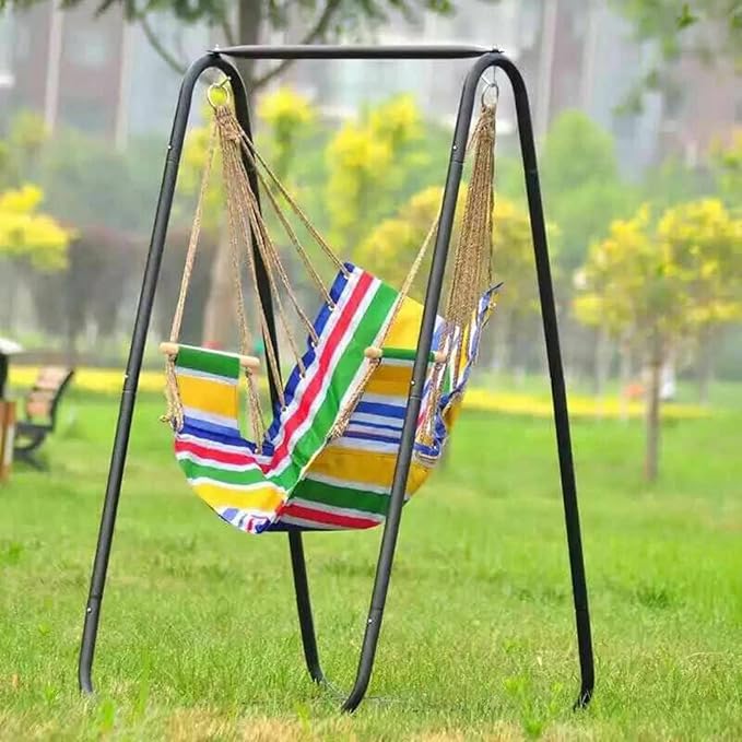 Heavy Duty A-Shaped Hammock Chair StandAdjustable Indoor &amp Outdoor Hanging Stand for Swing StandHanging Stand Only Max Load 220lbs(Without Hammock Chair)