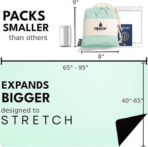 16-in-1 Compact Travel Blanket with Bag – Reversible Ultra Soft Bamboo Airplane Blanket with Hidden Pocket – Packable for Flights &amp Travel Essentials (Semi-Weighted Double Layer)