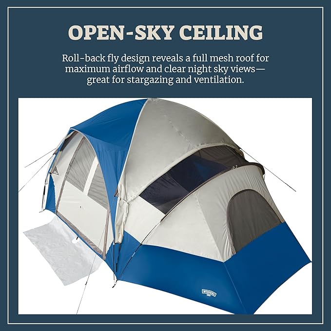 Wenzel Modified Dome Camping Tent for Car Camping Traveling Festivals and More
