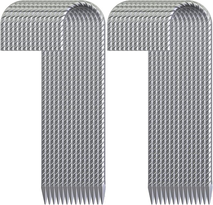 Rebar Stakes 16 Inch 3/8 Diameter Tent Stakes Heavy Duty 28 Pack Galvanized Steel Chain Link Fence Stakes Metal Ground Anchors for Outdoor Decorations Bounce House Trap Fencing