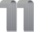Rebar Stakes 16 Inch 3/8 Diameter Tent Stakes Heavy Duty 28 Pack Galvanized Steel Chain Link Fence Stakes Metal Ground Anchors for Outdoor Decorations Bounce House Trap Fencing