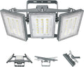 STASUN LED Flood Light Outdoor 150W 15000lm 3000K Daylight White IP66 Waterproof Commercial Parking Lot Light3 Heads for Yard Street Stadium House Floodlight Bright Security Lights for Outdoor Area