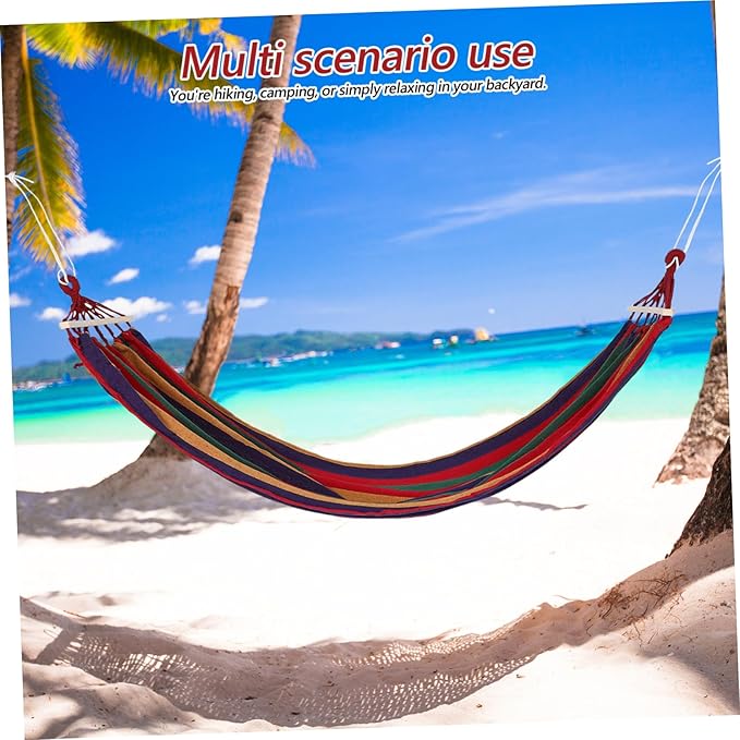 UPKOCH 1set Weatherproof Outdoor Camping Hammock Heavy Duty Thickened Tree Mounted Bed for Relaxation and Resting Portable Picnic Supply for Camping and Hiking Activities