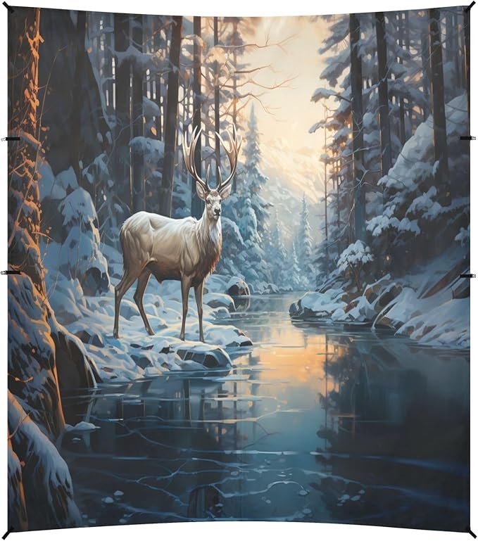 Camping Sun Shelters Elk by The River in The Forest Beach Canopy 126 * 110.2in